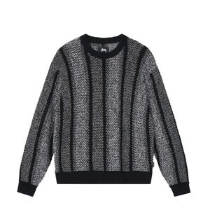 Stussy Baja Loose Gauge Sweater 'Black'‎ Size XL